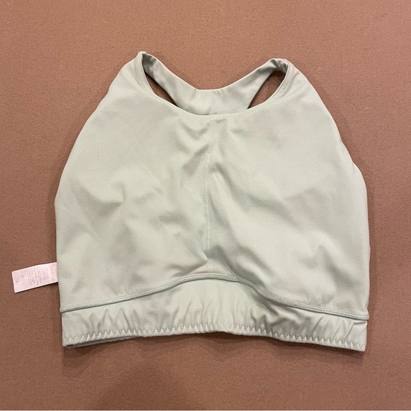 Alphalete Alphalux High Neck Mint Green Sports Bra Size Small - Picture 5 of 9